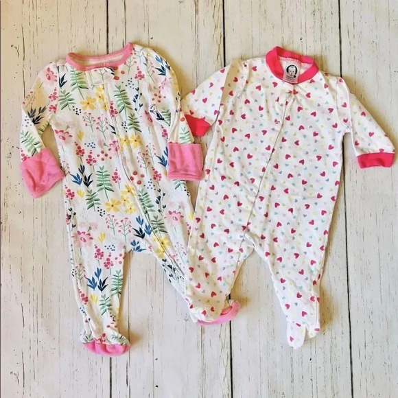 Gerber/Cloud Island 0-3 months Sleep & Play outfits - Picture 1 of 7